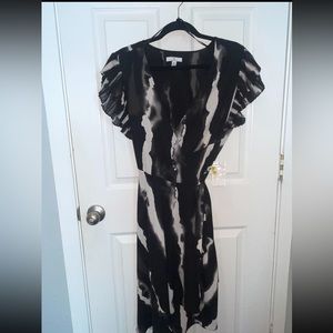 NWT H By HALSTON Wrap-Around Tie Front Dress